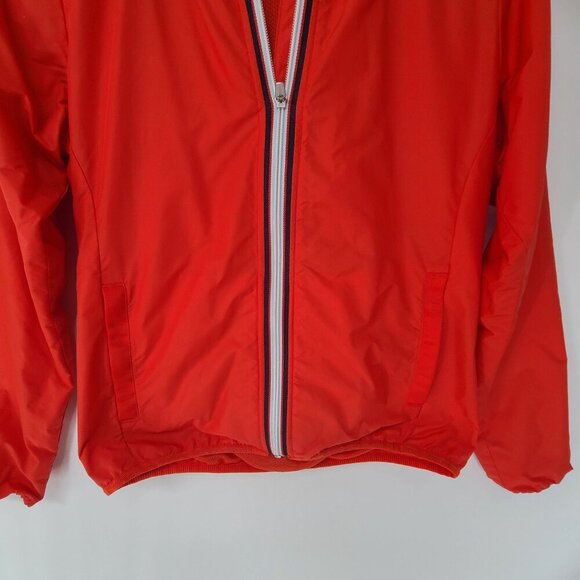 Women’s Athleta Ascender UPF Windbreaker Jacket, size XS Orange Hooded Zip Up - Picture 2 of 10